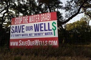 Local residents sparked monikers including "Save Our Wells" and "It's Trinity Water, Not 'Infinity' Water" in their fight against a Houston-based company's plans to pump millions of gallons of water per day from the Trinity Aquifer in western Hays County.